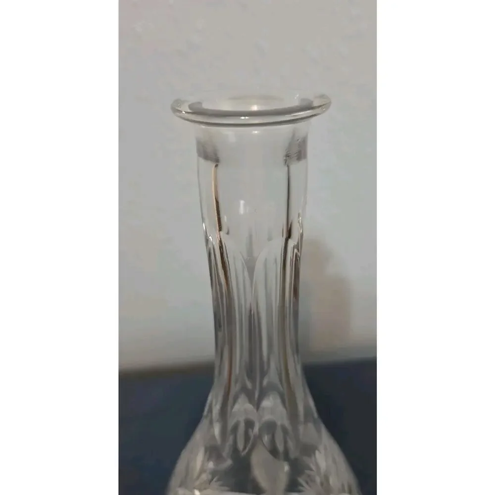 Vintage Lausitzer 24% Lead Crystal Decanter Made in German Democratic Republic
